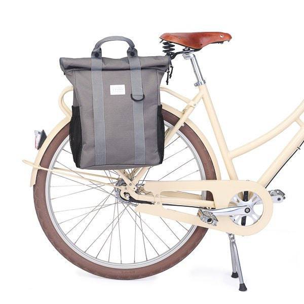 Fahrradtasche Rucksack WKNDR Bikepack GREY mit integriertem  Befestigungs-Set - HOLE-X-WORLD