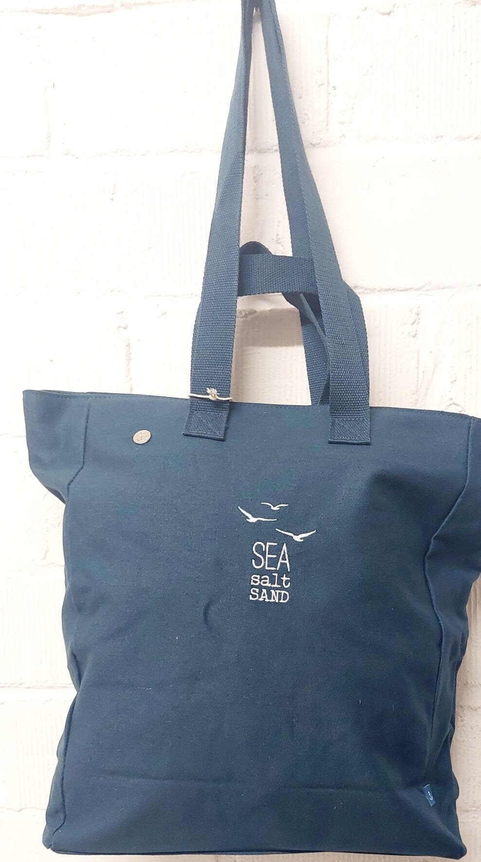 Meer als Worte Strandtasche SEA SALT SAND navy blau von RÄDER DESIGN