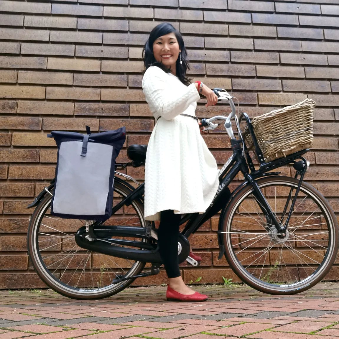 Urban Create | Fahrradtasche Rucksack Kombi | 2-in-1 Gepäckträgertasche mit Laptopfach für Fahrrad Gepäckträger von Bomence