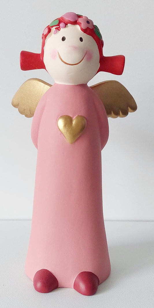 Himmlische Schwestern ROSINE - Mini aus Keramik, handbemalt, Glücksbringer von Räder Design